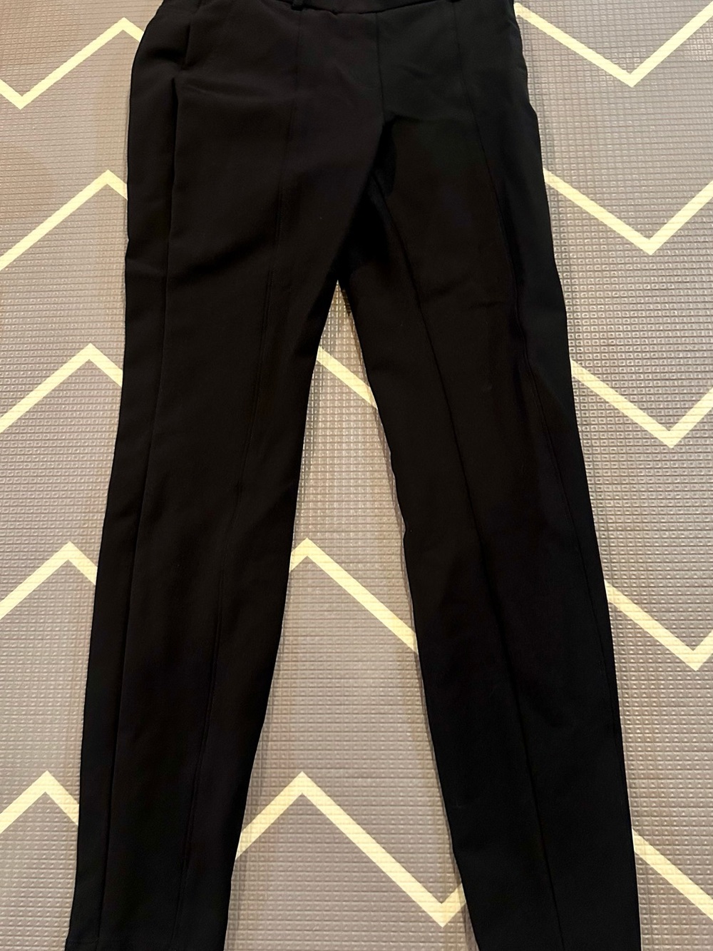 Express Men's Black Dress Pants - Slim Straight